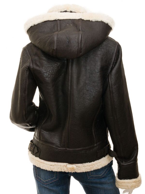 Women's Brown Sheepskin Leather Jacket