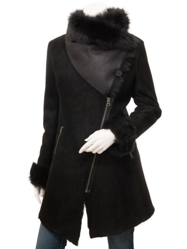 Women's Black Toscana Coat