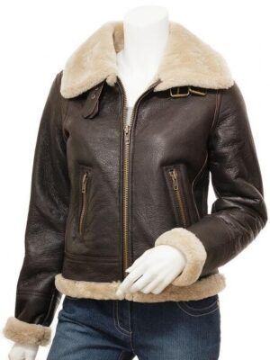 Women's Brown Sheepskin Jacket
