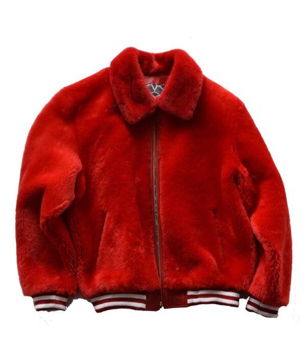 Red Fur Sheep Jacket