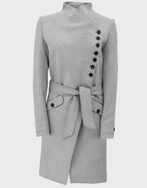 Womens Grey Robe Coat