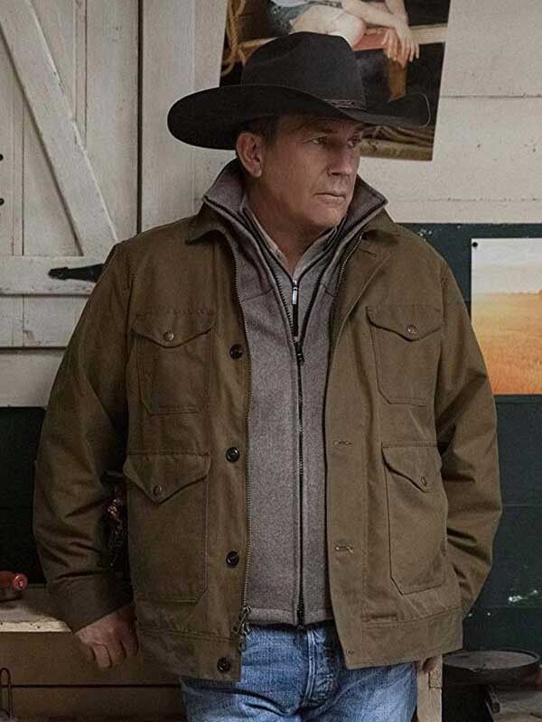 Yellowstone Season 02 John Dutton Brown Jacket